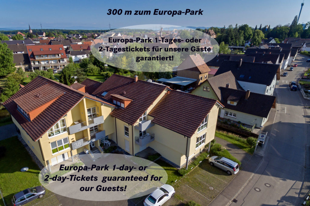 Unsere Gäste erhalten garantiert 1- oder 2-Tagestickets für den Europa-Park.